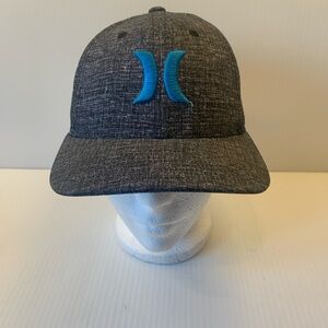 Hurley Dark Gray Heather Snapback with Teal Logo